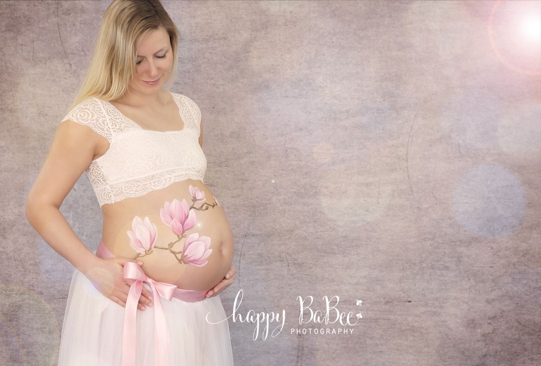 Bauchbemalung, Babybauch Fotoshooting, Babybauch Bodypainting Erfurt, Thüringen